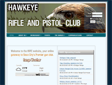 Tablet Screenshot of hawkeyegunclub.com